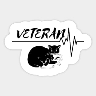 Veteran Cat Sticker